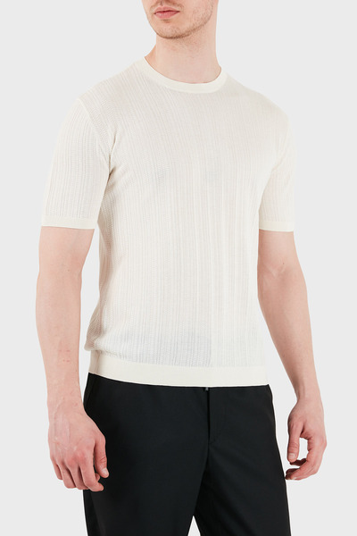 Emporio Armani Cotton Slim Fit Crew Neck Short Sleeve Sweatshirt Men's Sweats...