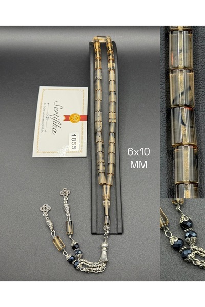 Sıkma Kehribar Cut Rosary