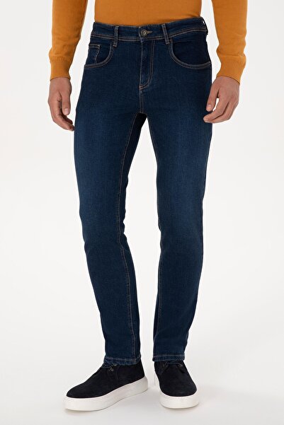 U.S. Polo Assn. U.S. POLO ASSN ERKEK DOKUMA ESNEK SLİM FİT DENİM PANTOLON