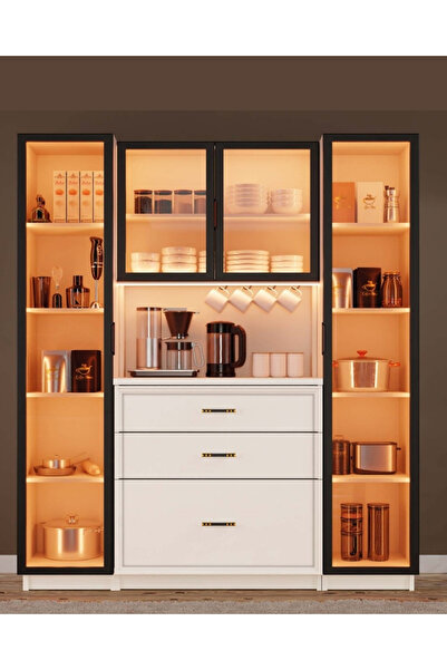 miracool Kardelen Kahve Köşesi / Komple MDF / Led Işıklı / Mega