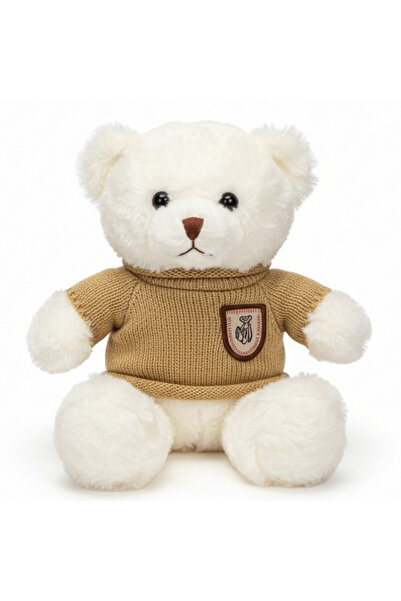 AKDC White & Brown Bear Soft Plush Toy 20 cm Cute Stuffed Animal Teddy Bear G...