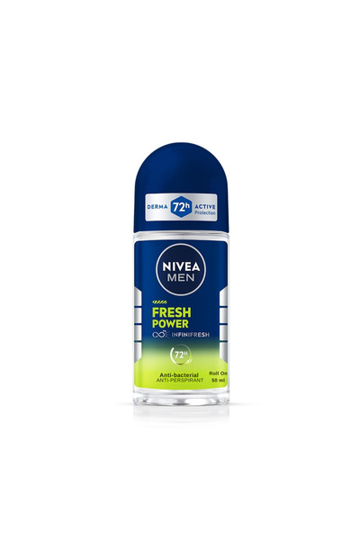 NIVEA Men Fresh Power InfiniFresh Deodorant Antiperspirant Roll-On 50 ml