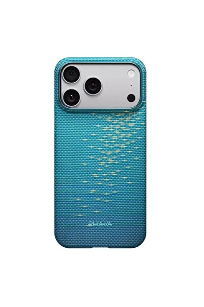 PITAKA Husa Ultra-Slim Aramida Magsafe iPhone 17 Pro Lucid Blue