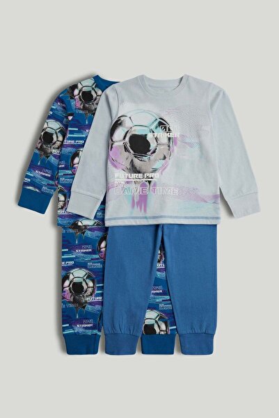 MOTHERCARE 2 Pack Football Pyjamas