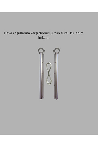 ZERO LAND ILKESHOP 25x60 cm Çamaşır Askılığı Kare Balkon Demiri İçin (183728)...