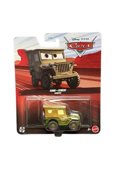 HOT WHEELS Disney Pixar Cars Sarge Metal Toy Car Licensed Military Jeep Chara...