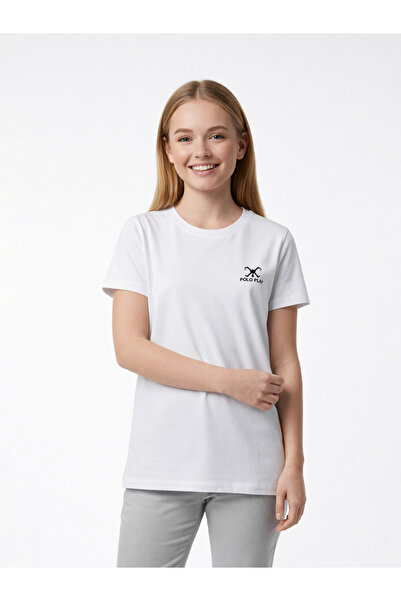 Polo Play By Styli Teen Girls Logo Print T-Shirt