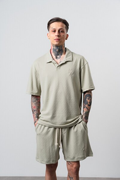 Respire Men's Relined Written Regular Fit T-Shirt Çağla