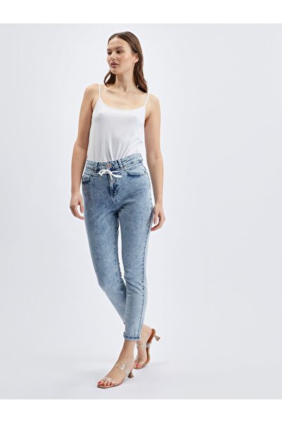 ORSAY Blugi de damă albastru deschis, stil slouchy