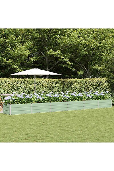 vidaxl Jardiniera Verde 600 x 80 x 45 cm Otel