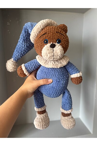 UrazTasarım Sevimli Büyük Amigurumi Oyuncak, Amigurumi Pijamalı Ayıcık, Amigu...
