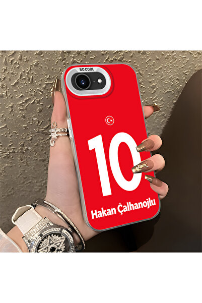Hontinga iPhone 16e Uyumlu Silikon Kenar Sert Arka Anti Düşme Kılıfı Hakan