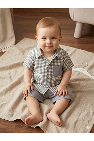 Erca Home Tekstil Ürünleri 3-Piece Shirt/T-Shirt/Shorts Summer Baby Boy Set 6...