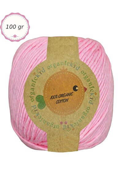 OrganicKid Organik Pamuk Amigurumi Punch 100 gr El Örgü İpi 125 Pembe (Orchid...