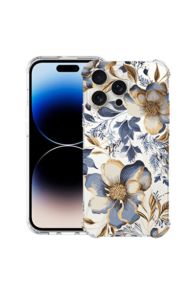 bestcase Husă Antișoc pentru Apple iPhone 15 Pro Max, Florală - Husă cu flori...