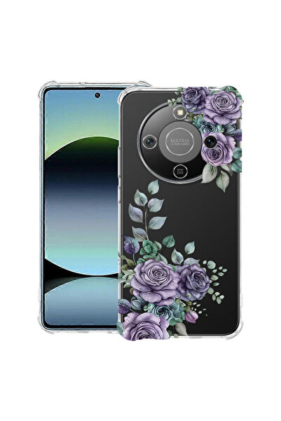 bestcase Αντικραδασμική Θήκη για Honor Magic8 Lite, Φλοράλ - Παστέλ Ροζ Άνθος...