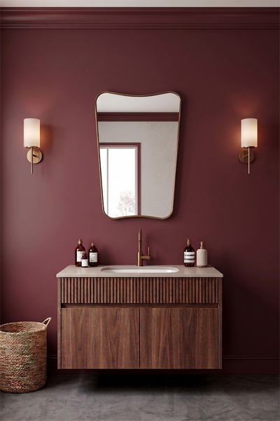 Fawdecor Butterfly Modern Lavabo Üstü Duvar Aynası, Şık Tasarım Salon & Antre...