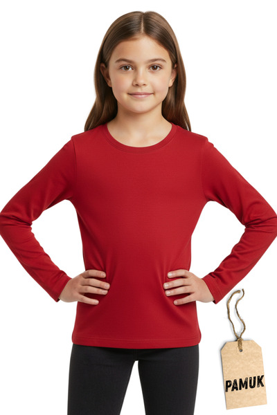 Dolce Destino Tricou roșu cu mânecă lungă pentru copii - Tricou roșu premium ...