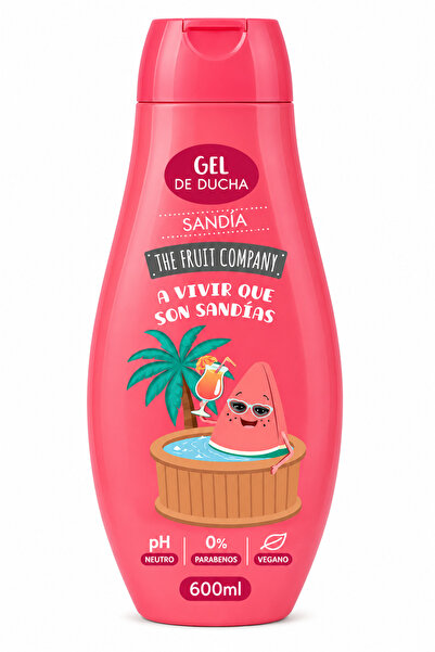 THE FRUIT COMPANY Gel de duș cu pepene verde 600ml