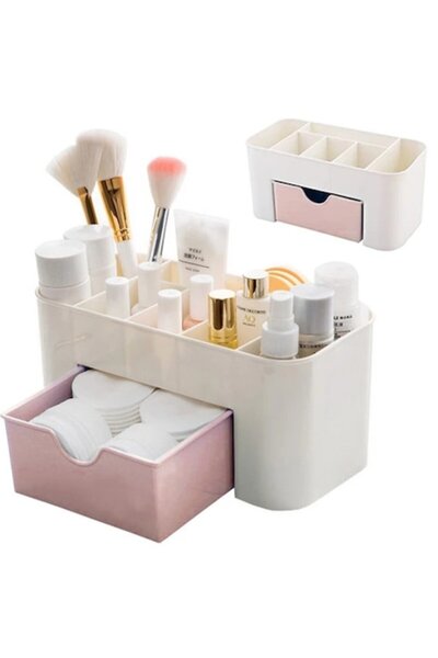 verk group Cosmetic organizer box, 20x10x9.5 cm, pink