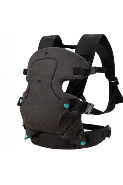 Choice1 Black Multi Baby Hip Seat Carrier, 4-in-1 Breathable Mesh Infant Slin...