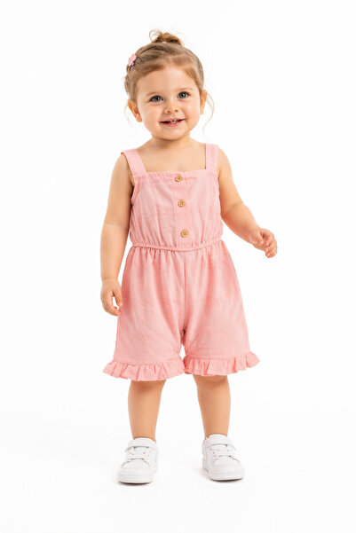 Harika KIDS Baby Girl-Linen Fabric Jumpsuit 100% Cotton