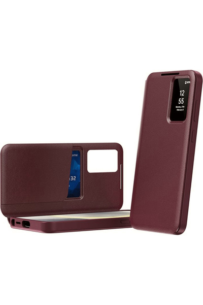 Techsuit SmartView Θήκη Flip για Samsung S25 Ultra - Κόκκινο