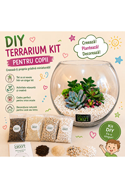 Green Craft Kids Terrarium Diy Kit