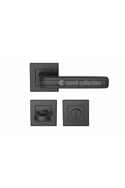 Condi Collection 1051K مقبض باب من الفولاذ المقاوم للصدأ باللون الأسود الثابت