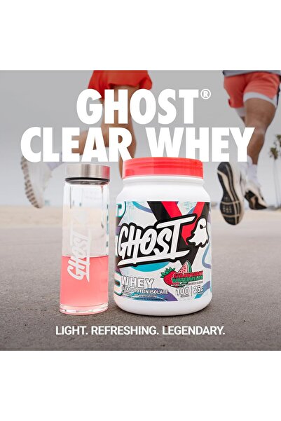 Ghost Clear Whey Protein Powder - Strawberry Watermelon, 1.57 LB