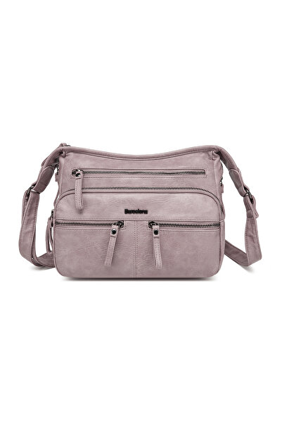 BARCELONA 21K Powder Medium Size Multi-Pocket Daily Women's Postman Shoulder Bag