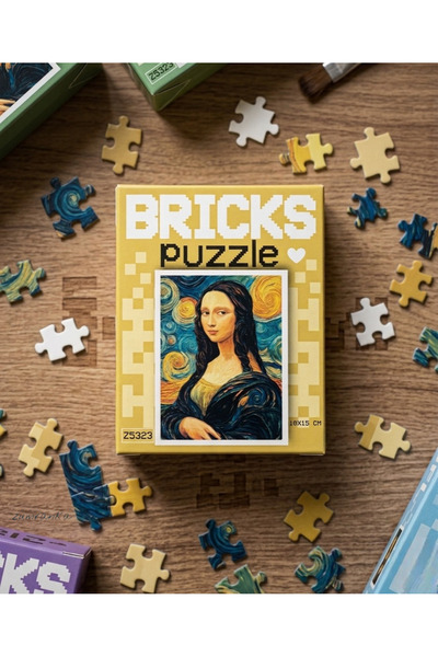 ZUMRANKA Bricks Puzzle 100 Parça Eğitici Mini Puzzle - 10x15 cm Premium Yapbo...