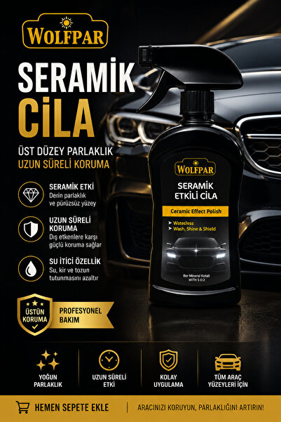 WOLFPAR SERAMİK CİLA ÜST DÜZEY PARLAKLIK