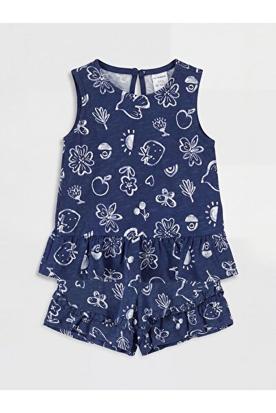 LC Waikiki Lcw Baby Floral Patterned Baby Girl Set