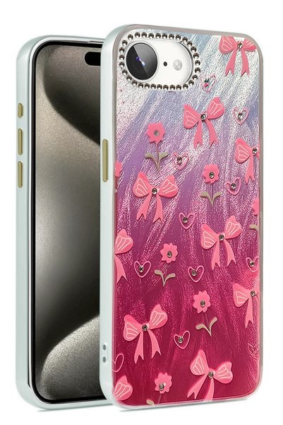 New Face غطاء حماية جديد لهاتف آيفون 16E من ILKESHOP بنمط مرآة - (122604) نمط 3