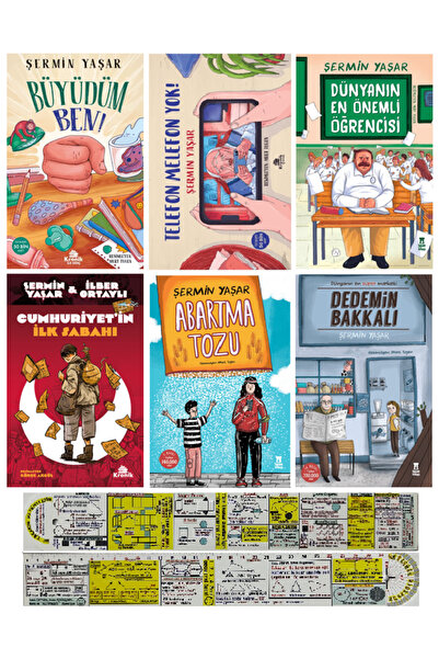 Taze Kitap Şermin Yaşar 6 Kitap Set/Büyüdüm Ben+Telefon Melefon Yok+Dünyanın ...