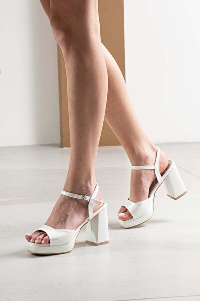 FSKOMBİN Novella Women's Platform Heeled Wedding Dress Shoes