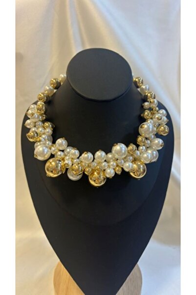 peerless diora İncili gold tasma kolye