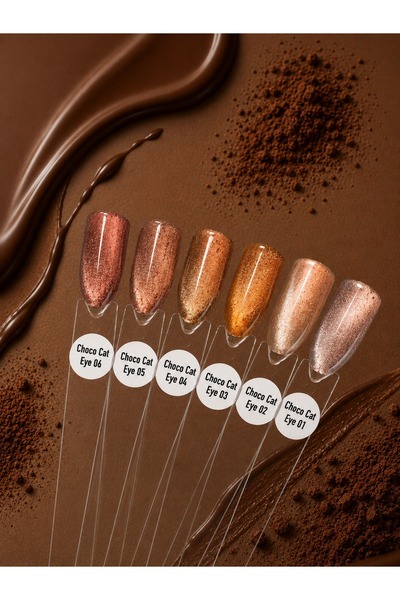 VB VIOLA BEAUTY CHOCO CAT EYE KALICI OJE -13ML ( ÇİKOLATA KAHVE TONLARINDA KE...
