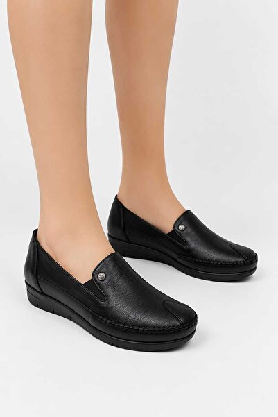 Nihomall20 Pantofi de damă din piele naturală, ultra moi, elastici