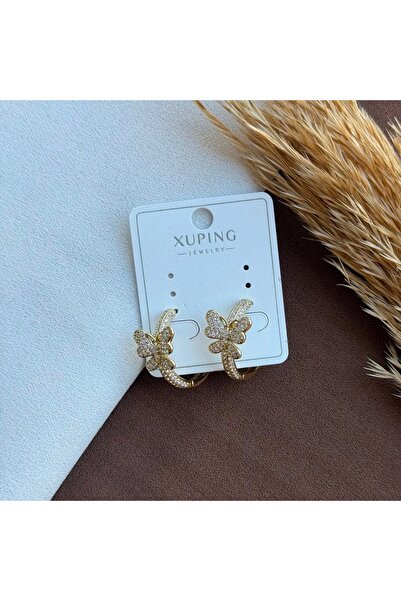 XUPING JEWELRY مجوهرات شوبينغ - أقراط على شكل فراشة