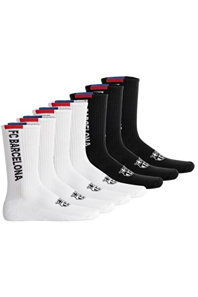 FC BARCELONA Unisex Socken, 7er-Pack - Tennissocken, Schriftzug-Logo, Baumwol...