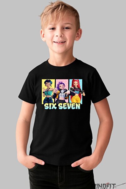 GILDAN Tricou Huntrix Six Seven Trio De Stil Remarcabil
