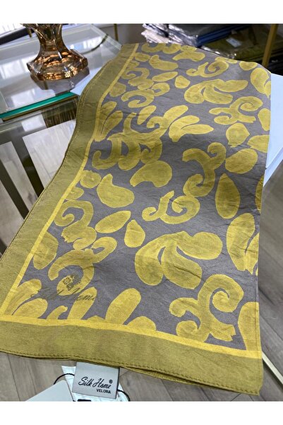 Silk Home Yağ Yeşili Gri Viskon Velora Eşarp