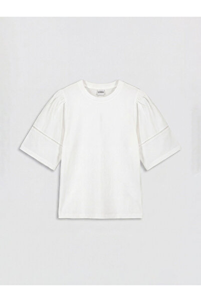 LC Waikiki تي شيرت Vizyon New Season برقبة دائرية للفتيات