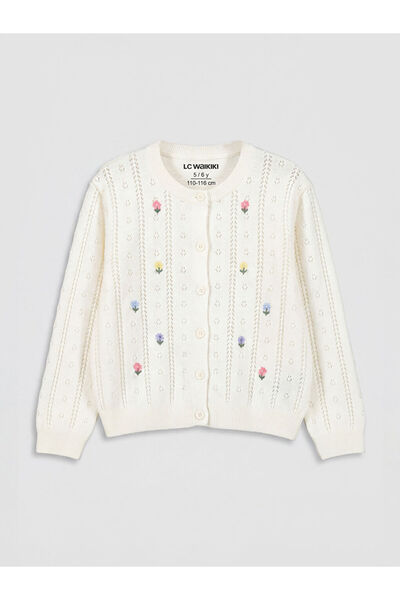 LC Waikiki Esvab • Modern & Distinctive Zero Roba Collar Floral Knit Cardigan...