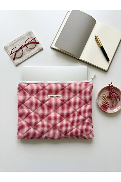 lumi Studio Kırmızı PötikareLaptop-Macbook-Tablet Kılıfı-Çantası 11-13-14-15 İnç