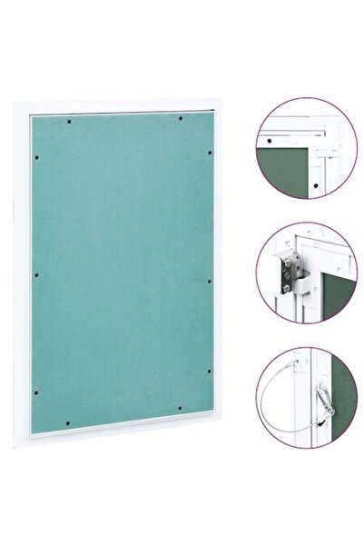 vidaxl Trapă de vizitare pentru gips-carton, cadru din aluminiu, 300 x 600 mm