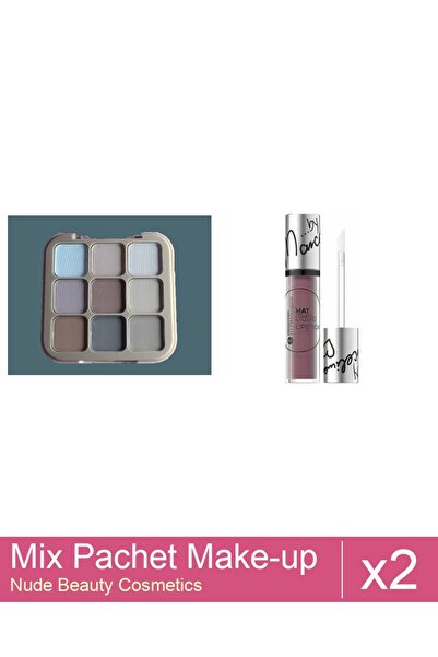 Makeup Set Mix 2 products Makeup Palettes: Matte Liquid Lipstick, Hypoallerge...