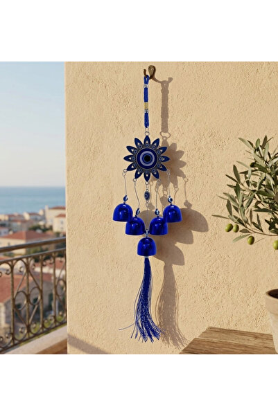 Mihristore Metal Rüzgar Çanı 35 Cm Balkon Süsü Duvar Süsü